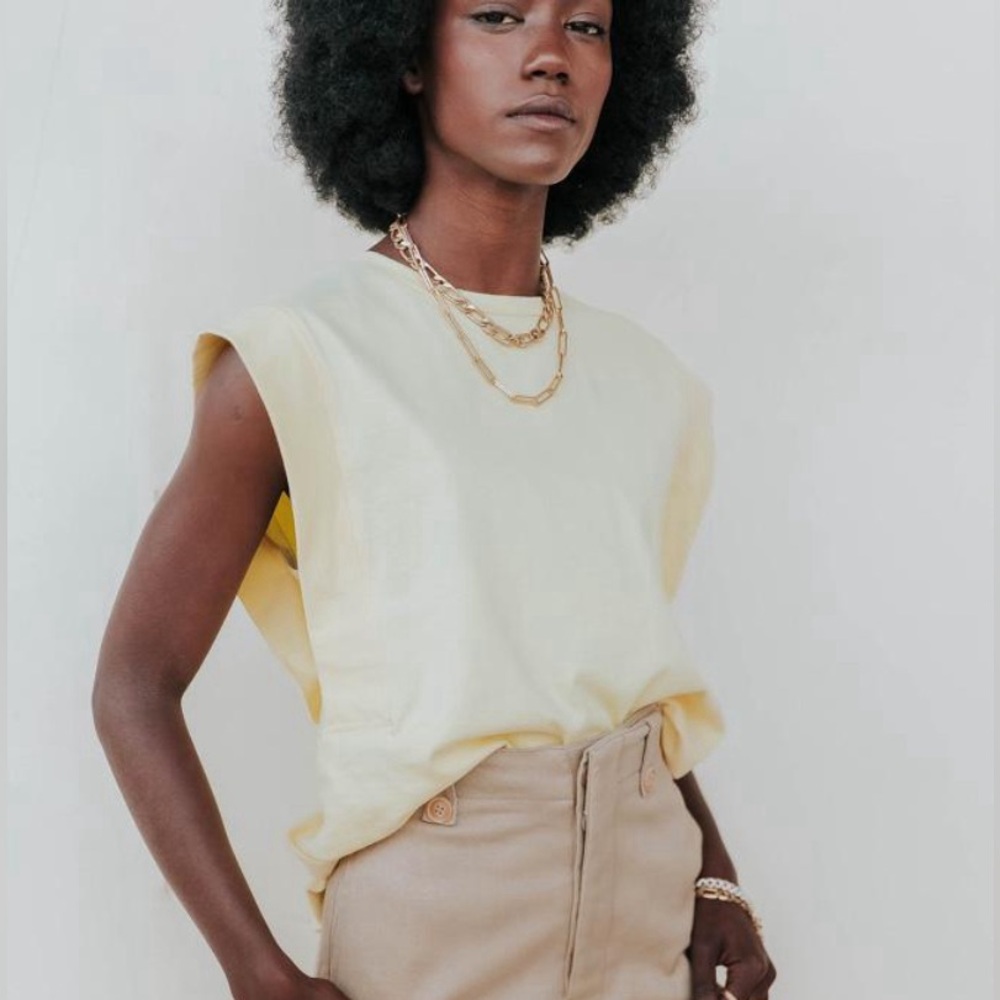 Böhme Aware by Vera Moda Alec Tank Top | Yellow | Medium